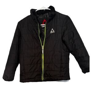 Gerry Jacket Boys Small 7/8 Black Quilted Full Zip Long Sleeve Pocket Outdoor